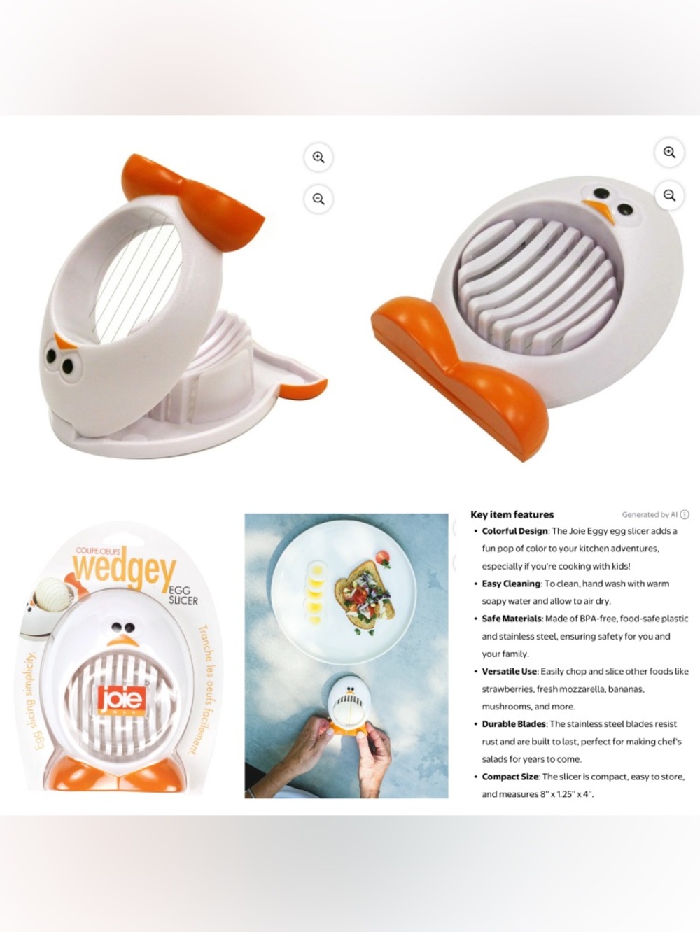 🐓 JOIE • Kitchen Timer and Egg Slicer - Picture 2 of 10